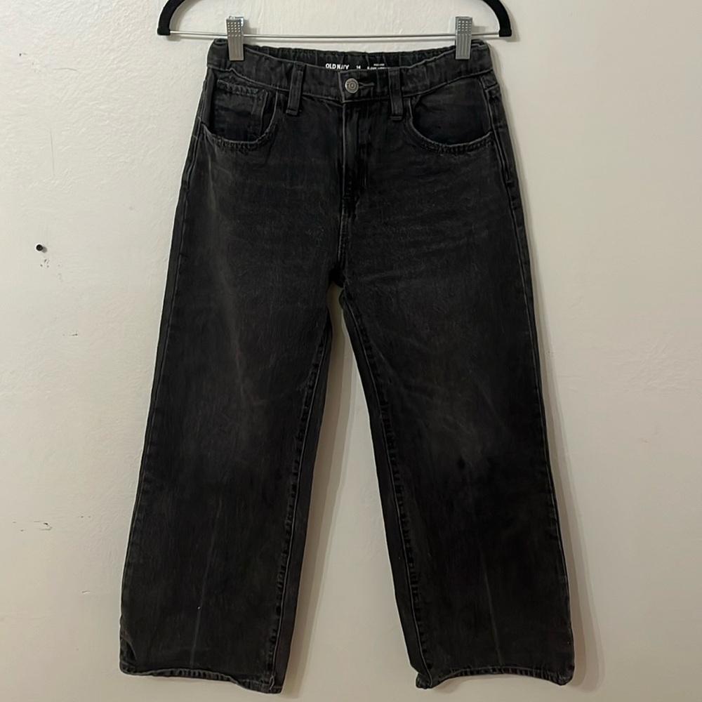 Baggy wide leg high-rise 14 Old Navy, Jean in black
